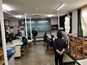 ものづくり体験講座 勾玉づくり 小名浜第一中学校