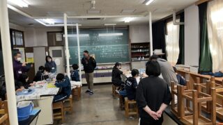 ものづくり体験講座 勾玉づくり 小名浜第一中学校
