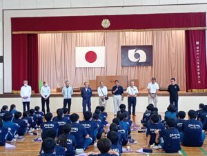 ものづくり体験講座 勾玉づくり 小名浜第一中学校
