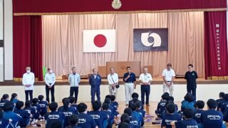 ものづくり体験講座 勾玉づくり 小名浜第一中学校